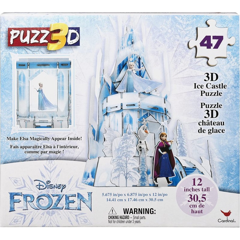 Disney Frozen 2 Hologram Puzzle 3D Olaf Anna Elsa Castle 47-Piece Plastic Jigsaw Puzzle $18.84 3-D Puzzles