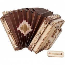 3D Wooden Puzzles for Adults Accordion Musical Instrument Model(TG410) $15.92 3-D Puzzles