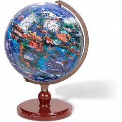 Full Cycle Our Planet 3D Puzzle Learning Toy - 240 Pieces - Incudes Display Stand - World Map Globe for Kids - Part of The Li...