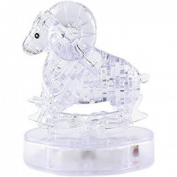 3D Crystal Puzzle with Light-up Base for Adult 3D Zodiac Puzzle Constellation Series of Aries $22.55 3-D Puzzles