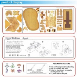 Creative 3D Puzzle Paper Model Egypt Relique DIY Fun & Educational Toys World Great Architecture Series 29 Pcs $18.47 3-D Puz...