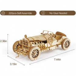 3D Wooden Puzzle for Adults-Mechanical Car Model Kits-Brain Teaser Puzzles-Vehicle Building Kits-Unique Gift for Kids on Birt...