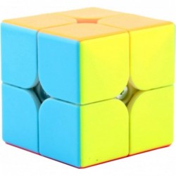 Speed Cube Set QiYi 3 Pack 2x2 Two Sides Cube Magic Speed Cube 3x3x3 Pyramid Cube 3x3 Stickerless Speed Cubes Bundle Collecti...