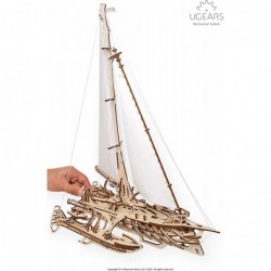 3D Puzzles for Adults Trimaran Merihobus - Wooden Mechanical Models Construction Craft Kits for Adults $95.35 3-D Puzzles