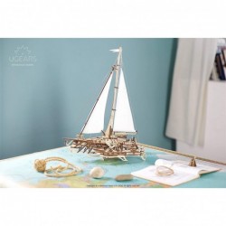 3D Puzzles for Adults Trimaran Merihobus - Wooden Mechanical Models Construction Craft Kits for Adults $95.35 3-D Puzzles