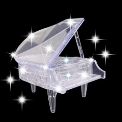 3D Crystal Piano Puzzle Assembly Jigsaw Intelligence Toy (Transparent) $27.17 3-D Puzzles