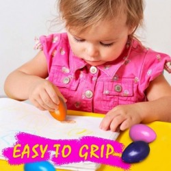 Egg Crayons for Toddlers 9 Colors Palm Grip Crayons Non Toxic Washable Washable Paint Crayons Toys for Kids 3+ Boys and Girls...