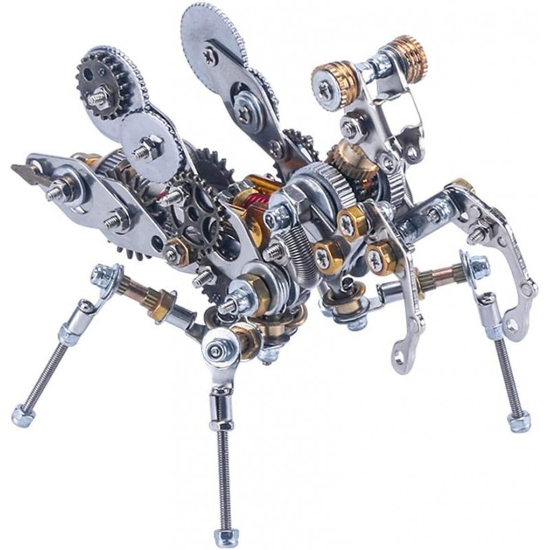 3D Metal Puzzle Insect Model Kit DIY Assembly Jigsaw Mantis Puzzle Model Building Kit for Adults Kids Mechanical Model Educat...