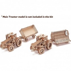 Trailer for Tractor Addition - 11.8 x 5.3 inches - 3D Wooden Puzzle for Adults and Kids to Build $66.03 3-D Puzzles