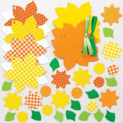 AT584 Daffodil Easter Flower Ornament Kits - Pack of 8 Hanging Easter Ornaments Mix and Match Foam Stickers $96.55 Kids' Draw...