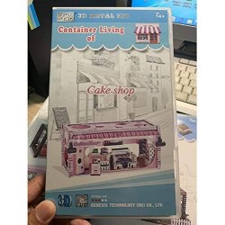 Cake Shop 3D Metal Model Kits DIY Assemble Puzzle Architecture Building Toy - A32205 $38.03 3-D Puzzles