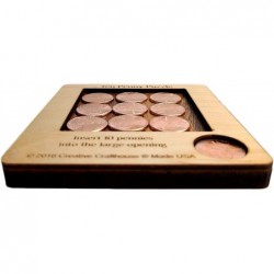 10 Penny Puzzle - A Circle Packing Problem - Ten Mint Pennies are Included $16.70 Brain Teaser Puzzles