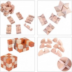 Brain Teaser Puzzle for Kids Adults Puzzle Games Wooden and Metal 3D Unlock Interlocking Puzzle Educational Toy 28Pcs $48.68 ...