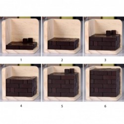 Wooden Brain Teaser Puzzle Cube Wooden Puzzles T-Shaped Jigsaw Logic Puzzle Educational Toy for Kids and Adults (Wine) $18.30...