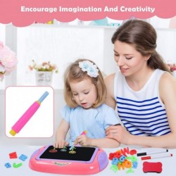 Art Easel for Toddlers Double Sided Whiteboard and Chalkboard Table Top Easel Dry Erase Board Magnetic Drawing Board Toys for...