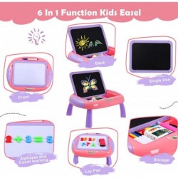 Art Easel for Toddlers Double Sided Whiteboard and Chalkboard Table Top Easel Dry Erase Board Magnetic Drawing Board Toys for...