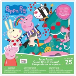 Peppa Foam Jigsaw Puzzle Large Floor Puzzle 25 Piece Puzzle for Kids 3 and Up Peppa Pig Toys $21.71 Floor Puzzles