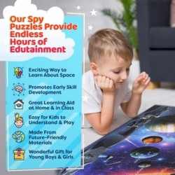 Solar System Spy Puzzle with Flashcards and Magnifying Glass 2ft x 3ft – Large 48 Piece Space Floor Puzzle for Kids Ages 4-8 ...