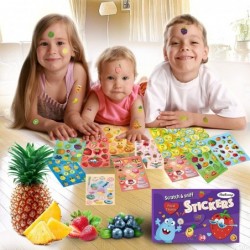 Scratch and Sniff Stickers - Food Stickers for Kids 48 Sheets 12 Scents Christmas Gifts $24.01 Kids' Stickers