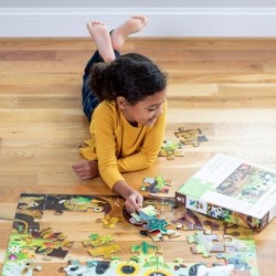 Above + Below Backyard Discovery - 48-Piece Jigsaw Floor Puzzle - for Kids Ages 4 Years and up - Heavy-Duty Box for Storage -...