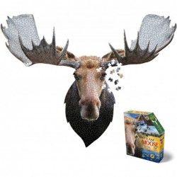 MOOSE 700 Piece Jigsaw Puzzle For Ages 10 and up - 3006 - Unique Animal-Shaped Border Poster Size Challenging Random Cut Five...