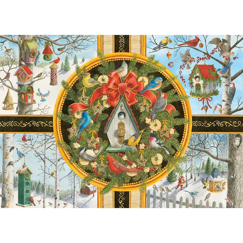 Ravensburger Christmas Songbirds 500 Piece Jigsaw Puzzle for Adults - 16835 - Every Piece is Unique Softclick Technology Mean...