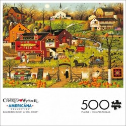 Charles Wysocki - Blackbirds Roost at Mill Creek - 500 Piece Jigsaw Puzzle $18.40 Jigsaw Puzzles