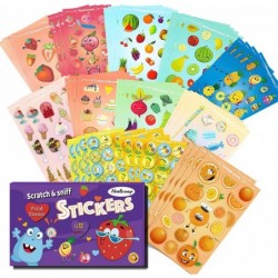 Scratch and Sniff Stickers - Food Stickers for Kids 48 Sheets 12 Scents Christmas Gifts $24.01 Kids' Stickers