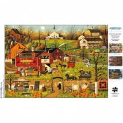 Charles Wysocki - Blackbirds Roost at Mill Creek - 500 Piece Jigsaw Puzzle $18.40 Jigsaw Puzzles