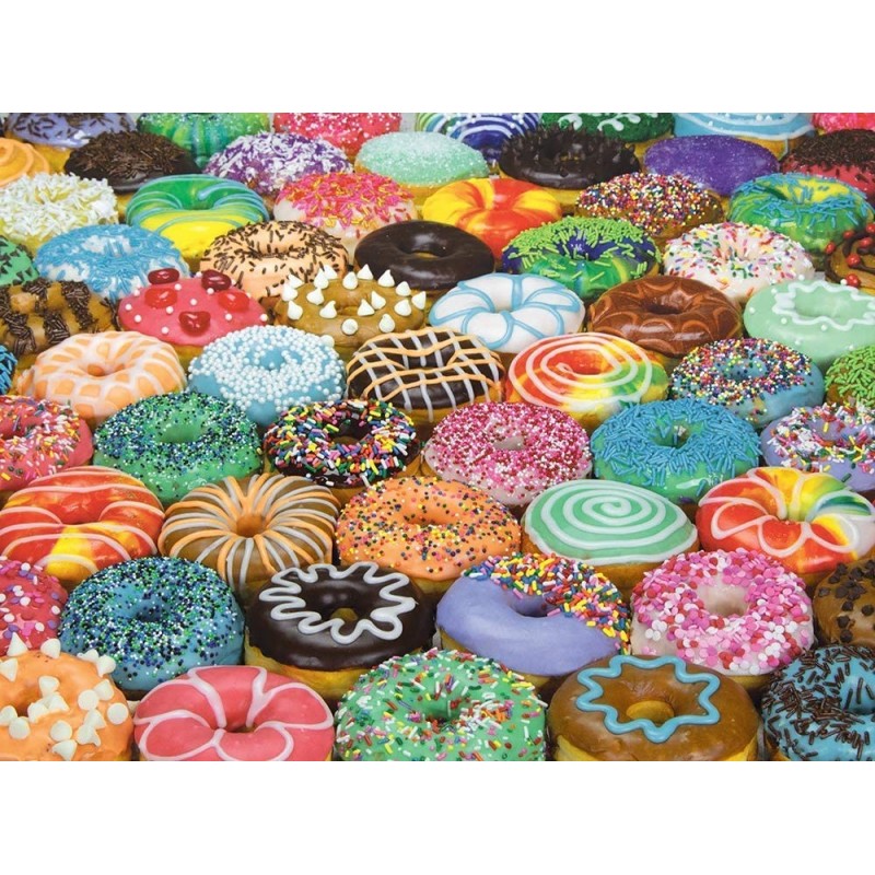 Difficult Donuts 1000 Piece Jigsaw Puzzle $29.33 Jigsaw Puzzles