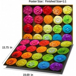 500 Pieces Colorful Cupcake Puzzles for Adults and Family Jigsaw Puzzles for Kids Ages 8-10 10-12 Birthday Gifts for Teens Ev...