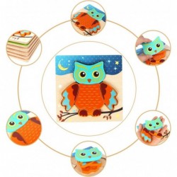 Wooden Toddler Jigsaw Puzzle Gift Toy for 1 2 3 Years Old Boys and Girls 6 Pack Animal Shape Montessori Toy for Infant Toddle...