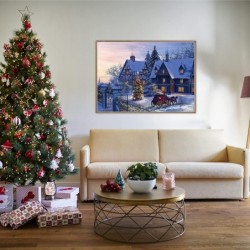 1000 Pieces Christmas Puzzle - Warm Christmas Jigsaw Puzzles for Adults and Kids 1000 Piece Puzzle for Adults Home Decoration...