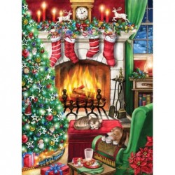 Cozy Christmas Jigsaw Puzzle 550 Piece $27.79 Jigsaw Puzzles