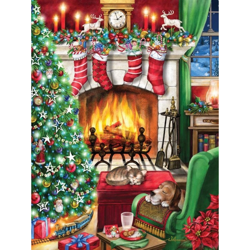 Cozy Christmas Jigsaw Puzzle 550 Piece $27.79 Jigsaw Puzzles