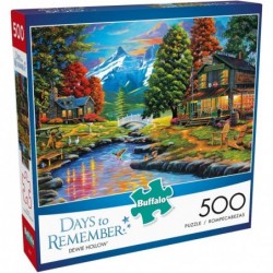 - Days to Remember - Dewie Hollow - 500 Piece Jigsaw Puzzle Orange Yellow Green 21.25"L X 15"W $16.55 Jigsaw Puzzles