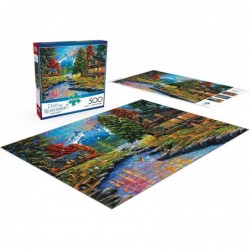 - Days to Remember - Dewie Hollow - 500 Piece Jigsaw Puzzle Orange Yellow Green 21.25"L X 15"W $16.55 Jigsaw Puzzles