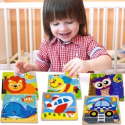 Puzzles for Kids for Ages 3-5 16 Piece Wooden Jigsaw Puzzles for Toddler Children Learning Educational Toddler Puzzle Toys fo...