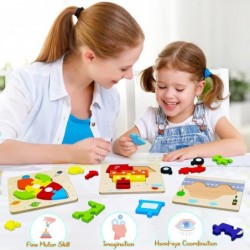 Wooden Toddler Puzzles Gifts Toys for 1 2 3 Years Old Boys Girls 6 Vehicle Shape Jigsaw Montessori Educational Developmental ...