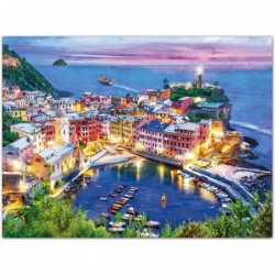 Harbor 1000 Pieces Jigsaw Puzzle HAS Puzzles for Adults Beautiful & Peaceful Seaside City Coastal Fun Puzzle Family Game Toys...