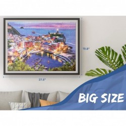 Harbor 1000 Pieces Jigsaw Puzzle HAS Puzzles for Adults Beautiful & Peaceful Seaside City Coastal Fun Puzzle Family Game Toys...