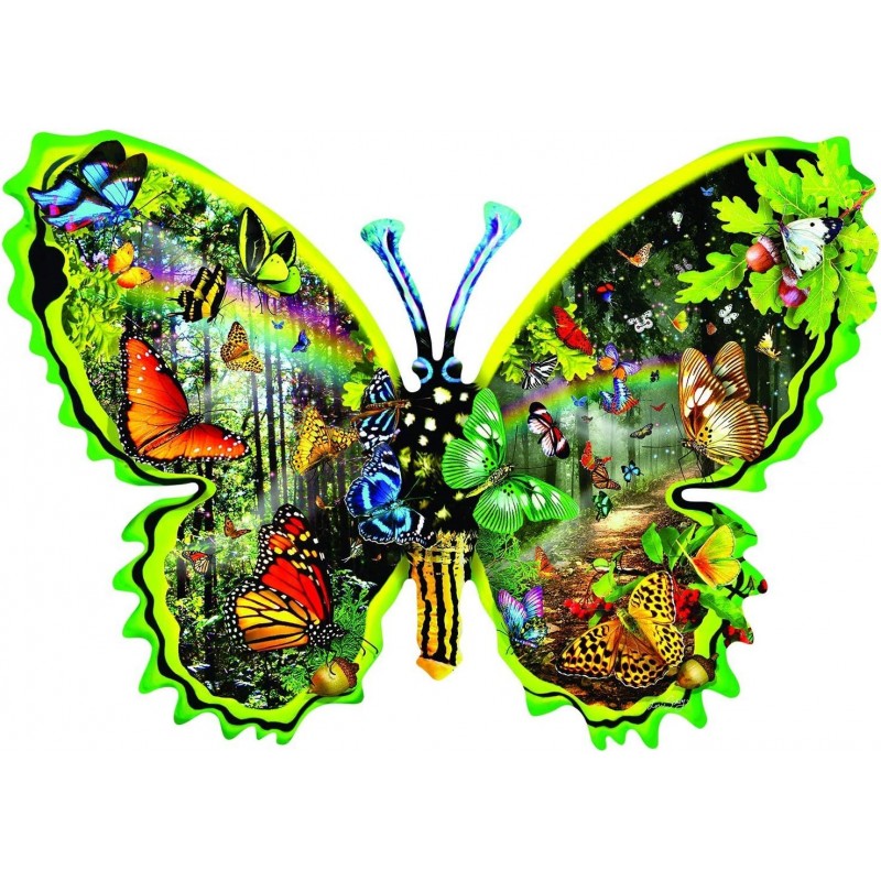 Butterfly Migration 1000 pc Special Shaped Jigsaw Puzzle $39.35 Jigsaw Puzzles