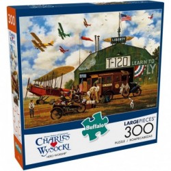 Charles Wysocki - Hero Worship - 300 Large Piece Jigsaw Puzzle Green $20.17 Jigsaw Puzzles