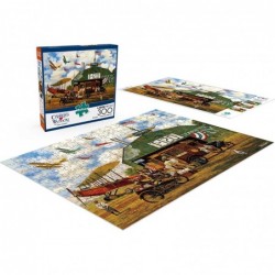 Charles Wysocki - Hero Worship - 300 Large Piece Jigsaw Puzzle Green $20.17 Jigsaw Puzzles