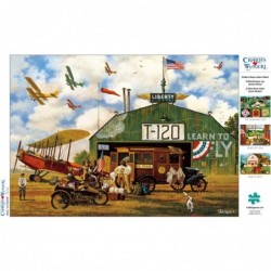 Charles Wysocki - Hero Worship - 300 Large Piece Jigsaw Puzzle Green $20.17 Jigsaw Puzzles