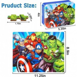 Disney Puzzles for Kids Ages 4-8 Avengers Puzzles 100 Pieces in a Metal Box Superhero Puzzles for Kids 100 Pieces Educational...