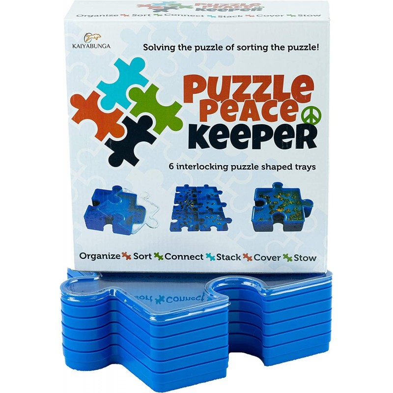 Jigsaw Puzzle Supplies Puzzle Separator & Puzzles sorter Stacking Puzzle Trays 6-Jigsaw sorter Trays with lid $34.01 Jigsaw P...