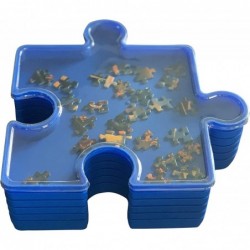 Jigsaw Puzzle Supplies Puzzle Separator & Puzzles sorter Stacking Puzzle Trays 6-Jigsaw sorter Trays with lid $34.01 Jigsaw P...