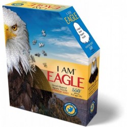 EAGLE 550 Piece Jigsaw Puzzle For Ages 10 and up - 3008 - Unique Animal-Shaped Border Poster Size Challenging Random Cut Five...