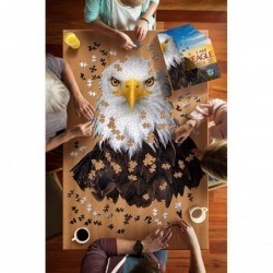 EAGLE 550 Piece Jigsaw Puzzle For Ages 10 and up - 3008 - Unique Animal-Shaped Border Poster Size Challenging Random Cut Five...